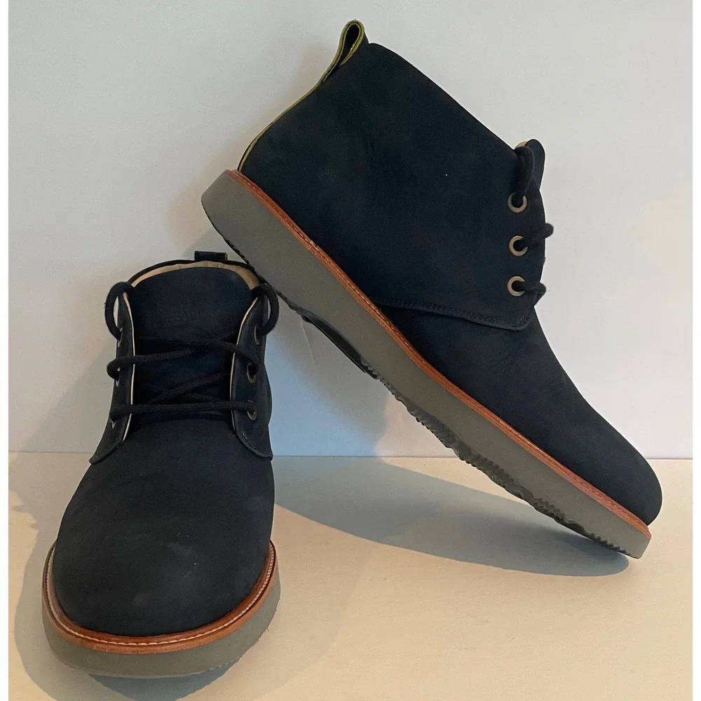Samuel Hubbard Hubbard Mens Re Boot Navy Nubuck Leather Chukka Boot Vibram 9